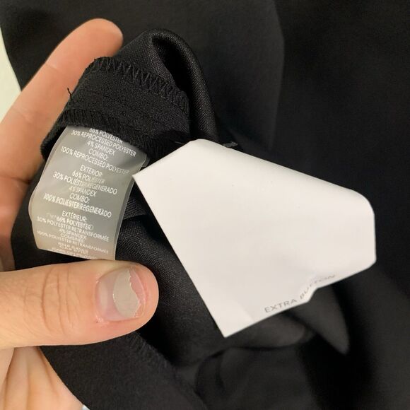 Calvin Klein Womens 12 Dress Black 3/4 Sleeve  Flare Evening Cocktail NEW - Picture 4 of 6